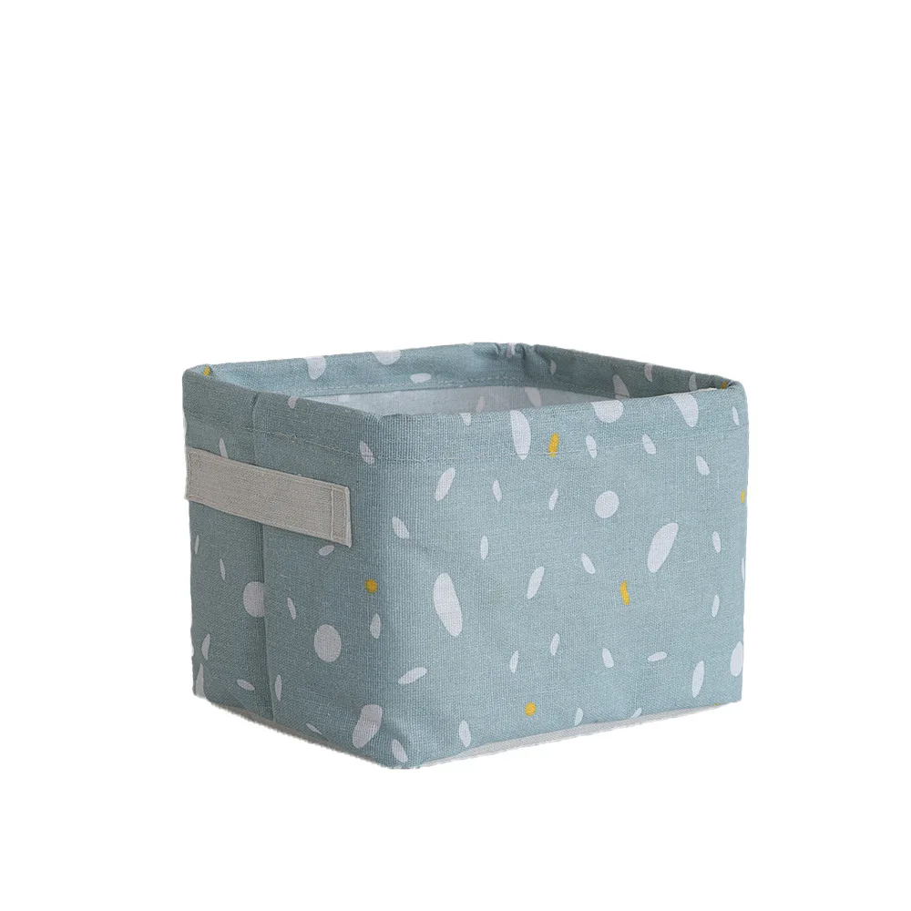 Домашняя корзина для хранения из хлопка и льна настольный комод косметическая