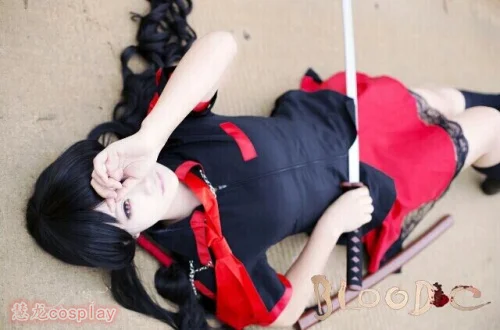 

Blood C Kisaragi Saya Cosplay Costume Women Halloween Cosplay Costume Uniform Full Set
