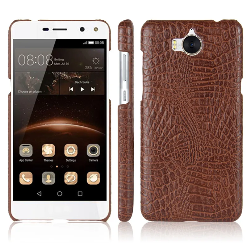 Чехол для Huawei Y5 2017 роскошный чехол из искусственной кожи жесткая пластиковая