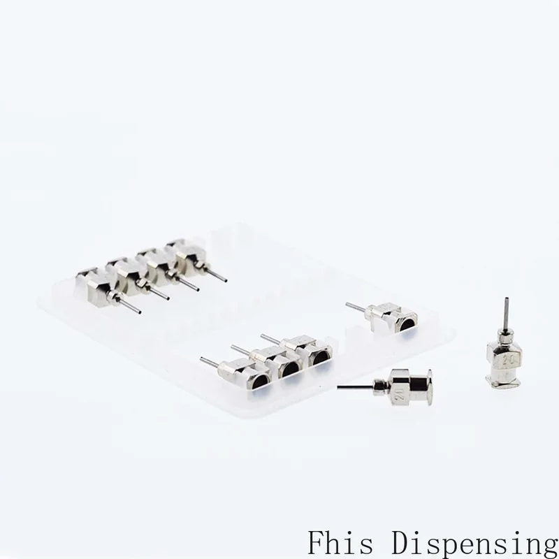 

12pcs 8G to 27G 1/2" 1/4" 1 Inch All Metal Needle Blunt Tip Stainless Steel Syringe Dispenser Needles Flat End