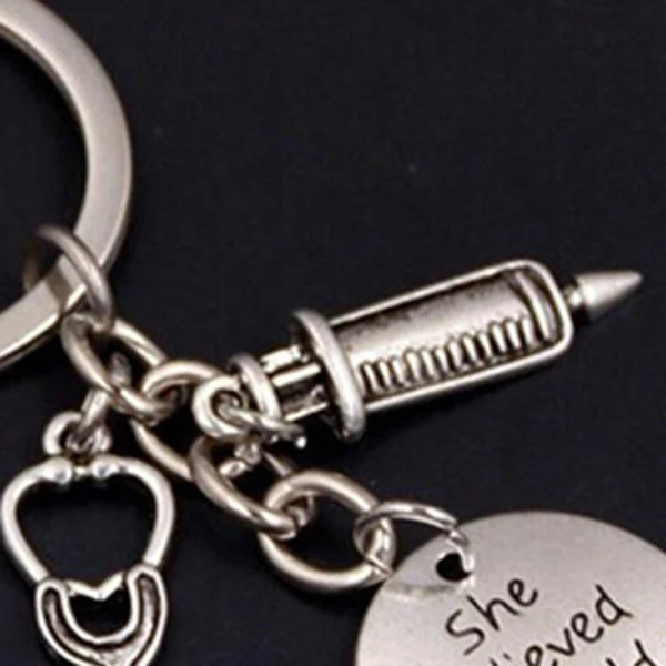 Шприц брелок стетоскоп для ключей докторская медсестры медицинский студент