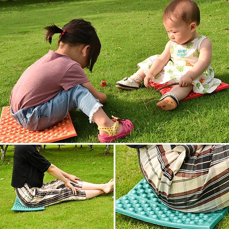 4-Zone Folding Camping Mat XPE Foam Pad Moisture-proof Elasticity Cushion Hiking Picnic Plage Anti-dirty Seat Outdoor Tool 캠핑 images - 6