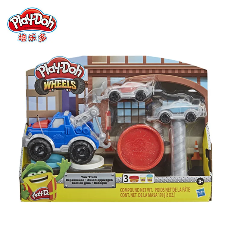 Hasbro Play Doh глина цветная дорожное движение трейлер автомобиль дети DIY ручной