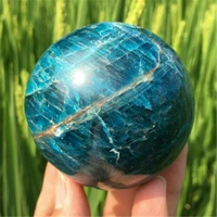natural apatite ball quartz crystal mineral specimen healing