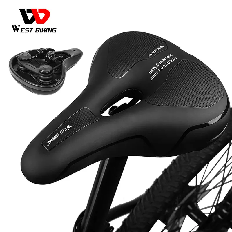 WEST BIKING MTB велосипедное седло удобное горное нескользящее амортизирующее