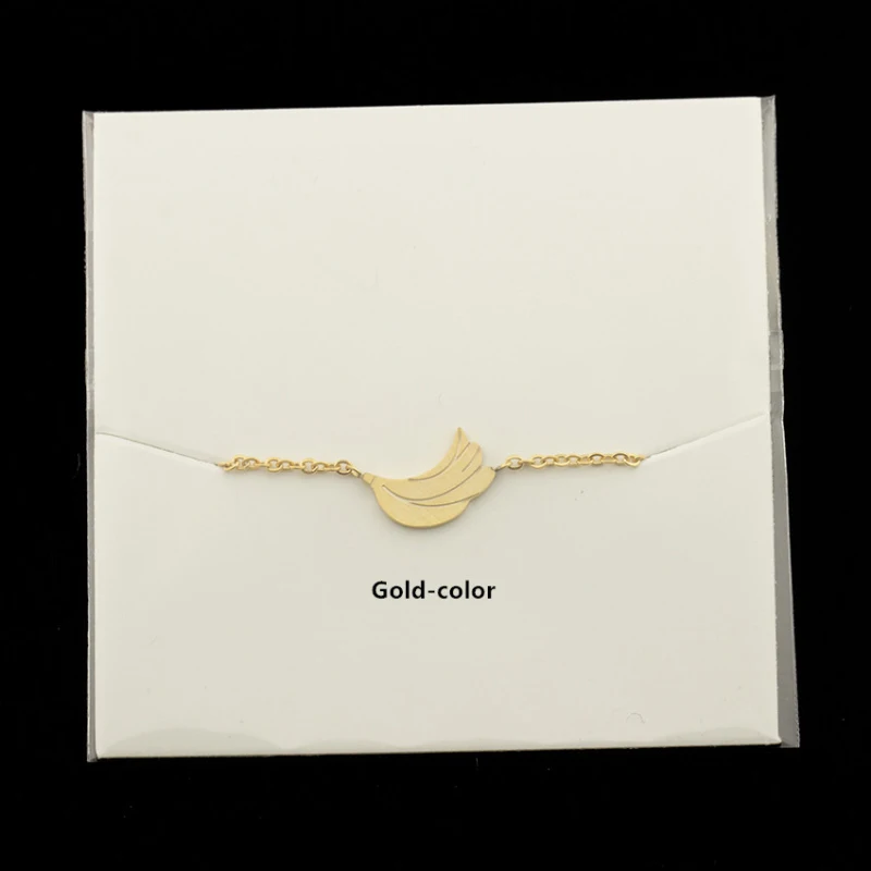 Кулон в виде ягоды Женское Ожерелье Золотой банан амулеты дизайнерское ожерелье