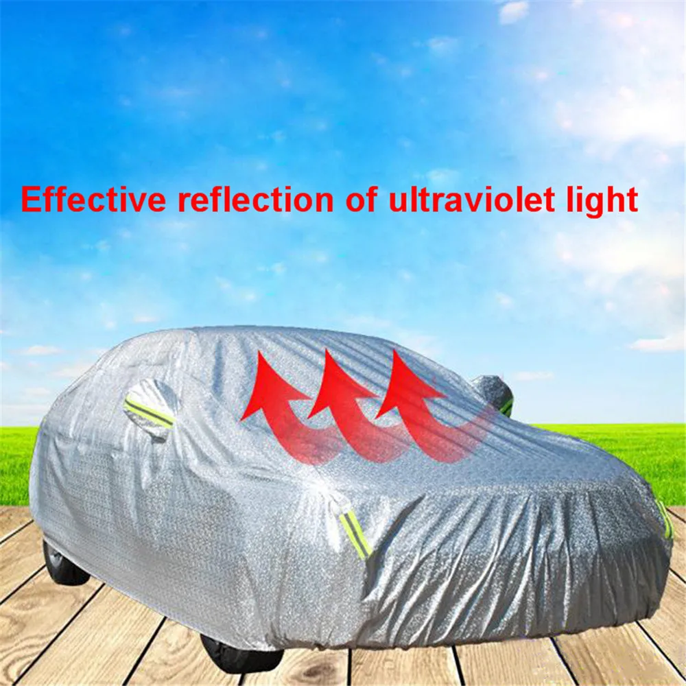 Универсальные хлопковые Чехлы для автомобиля зимние улицы пыленепроницаемые