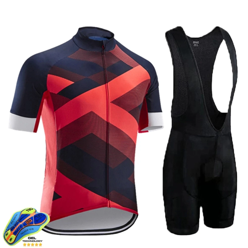 Raudax-Ropa de Ciclismo profesional para Hombre de conjunto de manga corta para Ciclismo de montaña monokini 2020