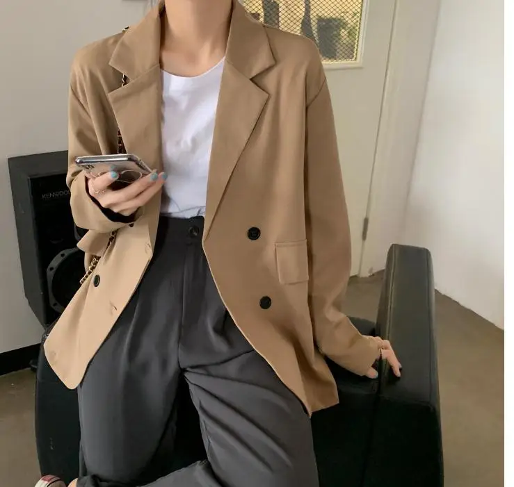 

2021 spring and autumn winter with New style fashion Long sleeve Women's Western-style clothes coat
