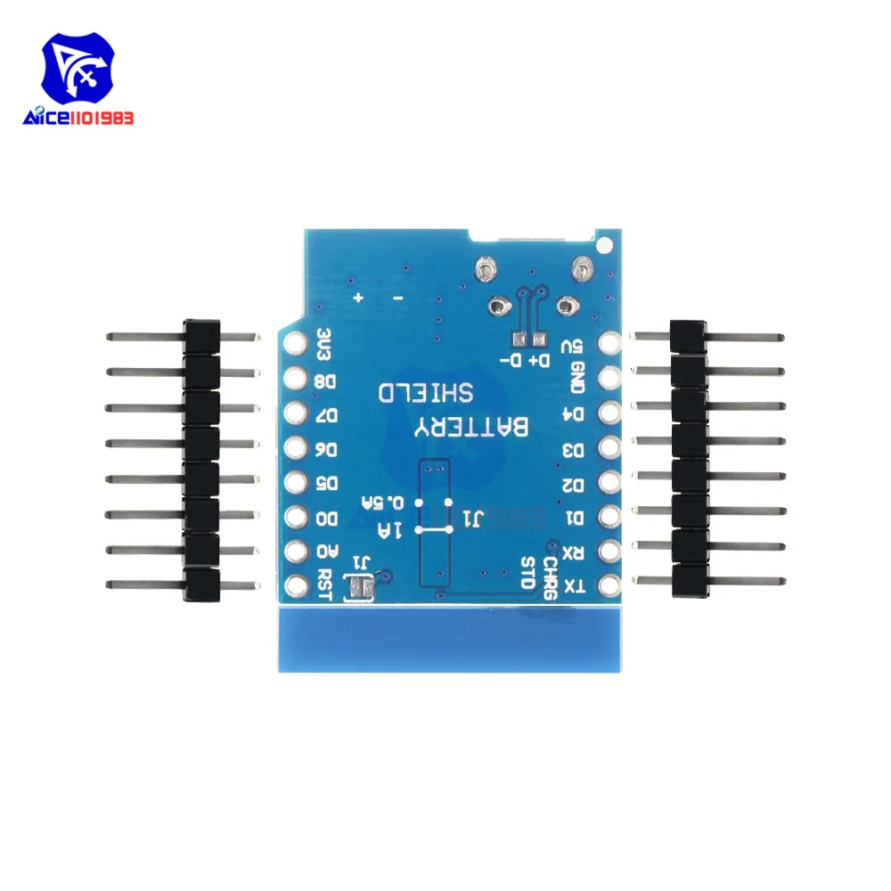 Diymore WeMos D1 Мини литиевая батарея зарядная плата для интерфейса Arduino Micro USB с