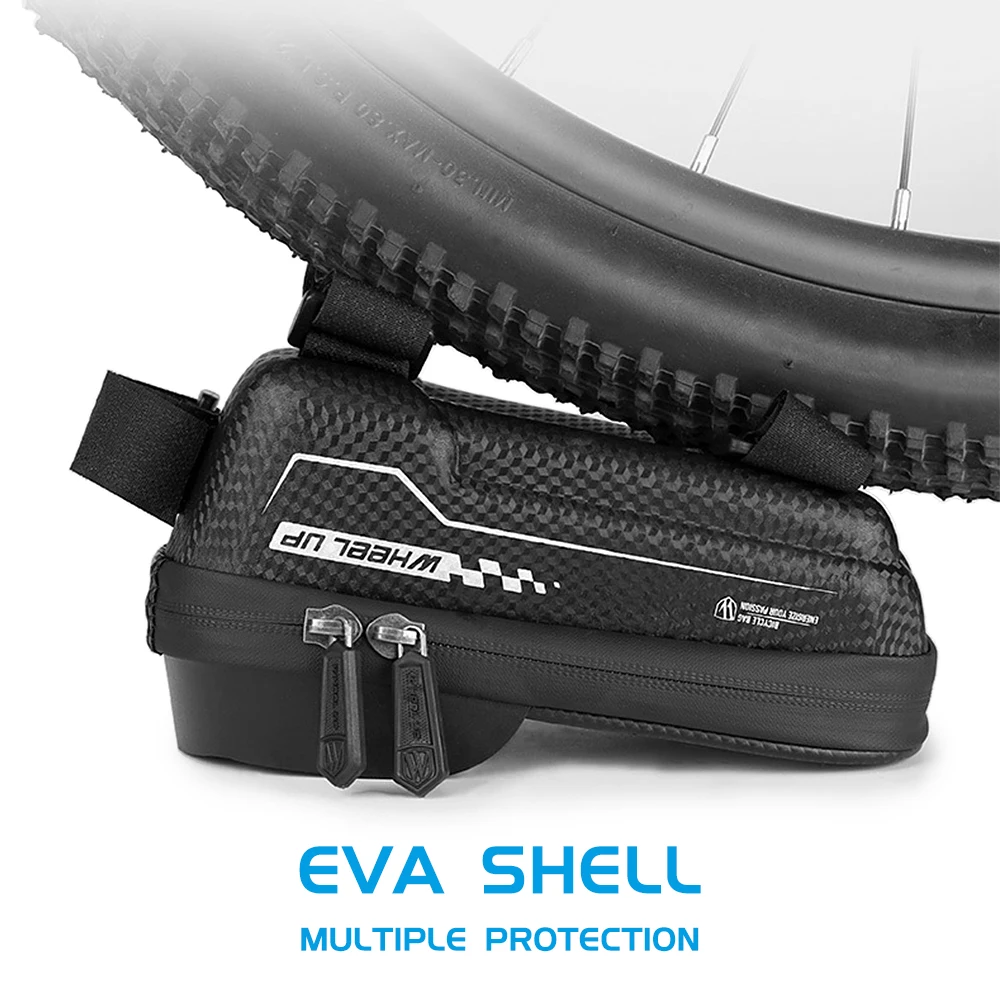Bike Frame Bag Front Tube Bicycle Handlebar with Touchscreen Phone Case Holder | Спорт и развлечения