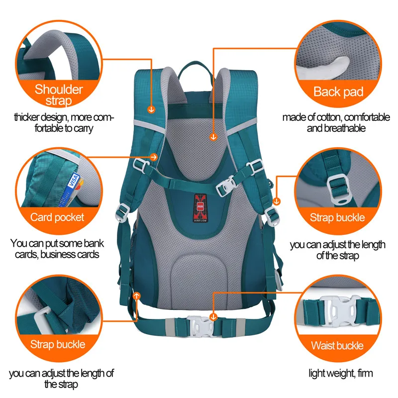 

Nevo rhino 30l prova dwaterproof gua mochila unisex pacote de viagem saco caminhadas ao ar livre montanhismo escalada