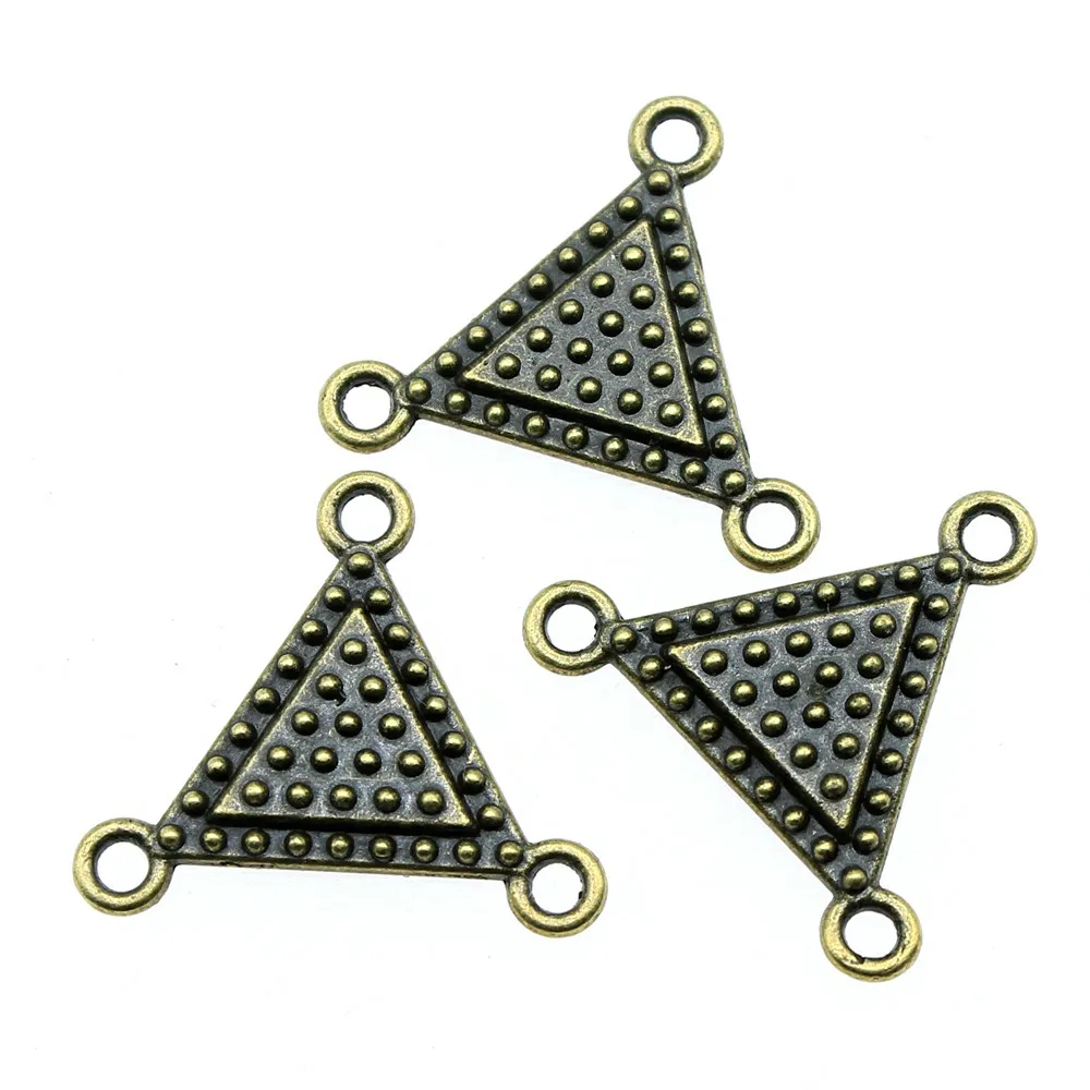 

10pcs 25x22mm Charm Triangle Connector 2 Colors Triangle Connector Charms Triangle Connector Charm For Jewelry Making