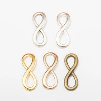 50pcs infinity symbol connectors charms pendants for jewelry making diy handmade craft accessories for bracelets necklaces