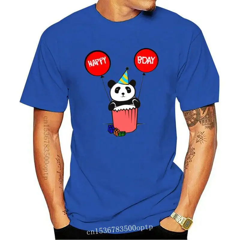 

New Funny Tee Shirts Happy Birthday Panda Nacelle T Shirt Autumn Pure Israel Crew Neck Men Tshirts Tattoo Printed 2021 Coming