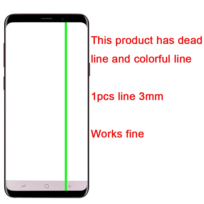 Дигитайзер сенсорного экрана Dead Line S8 Plus для Samsung ЖК дисплей с рамкой Galaxy SM G955F