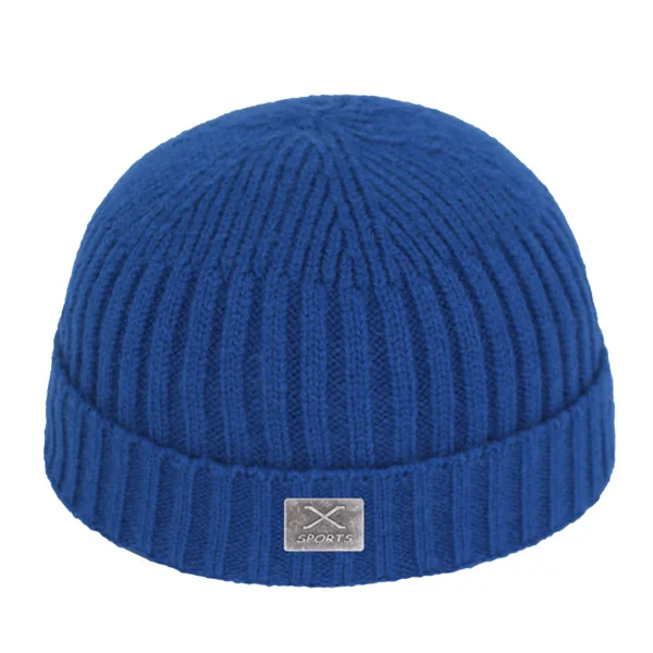 blue Короткая шапка Skullies Beanies, Мужская зимняя шапка, женские зимние шапки для мужчин, шапка s Miki Bonnet X Skull, женская вязаная шапка - Цвет: blue