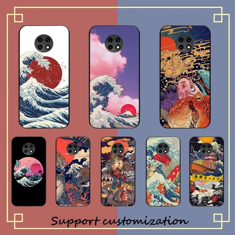 

The Great Wave Off Kanagawa Japanese Phone Case For Xiaomi Redmi Note8A 7 5 Note8pro 8T 9Pro TPU Coque for note6pro