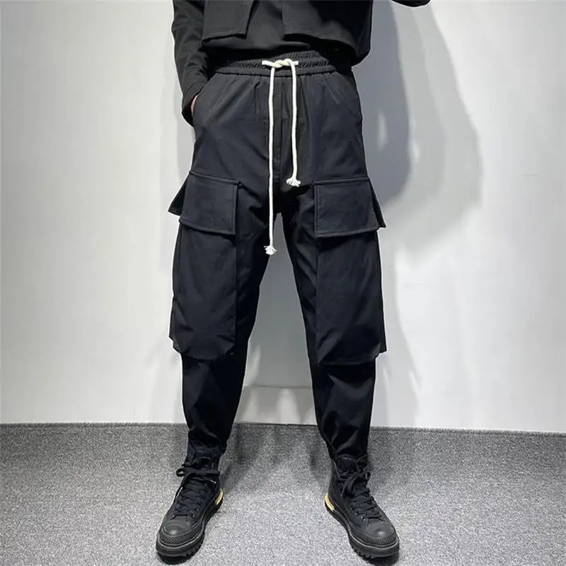 Men's Harun Pants Spring And Autumn New Three-Dimensional Large Pocket Work Style Casual Loose Large Pants
