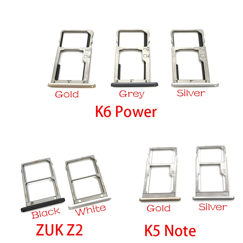 Новый держатель слота для SIM карты Lenovo ZUK Z2 / K5 Note K6 Запасная часть|Адаптеры карт| |