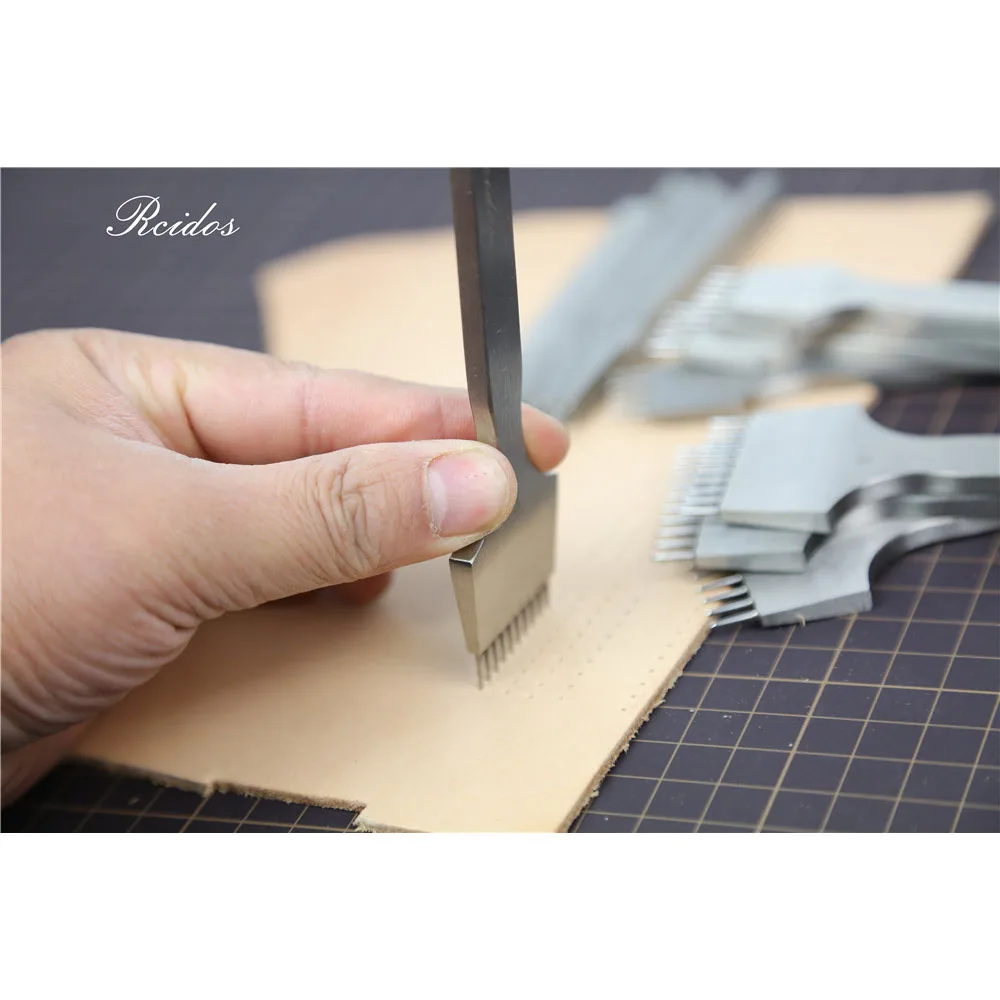 RCIDOS Ручное шитье круглая строчка дырокол 2 + 5 10 ручная Dist:3/3.38/3.85/4 мм|Резка| |