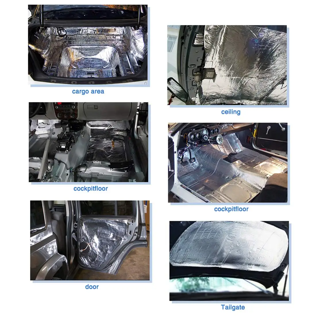 X Autohaux толщина 5 мм 200/300/500 см * 100 Автомобильный капот звукоизоляция двери