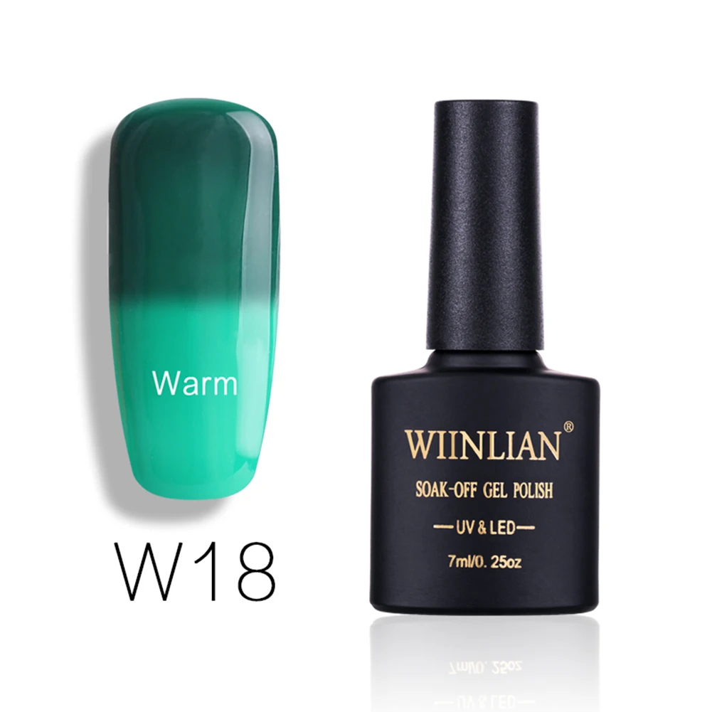 Модный женский отмачиваемый Гель лак для ногтей изменение цвета Сделай Сам