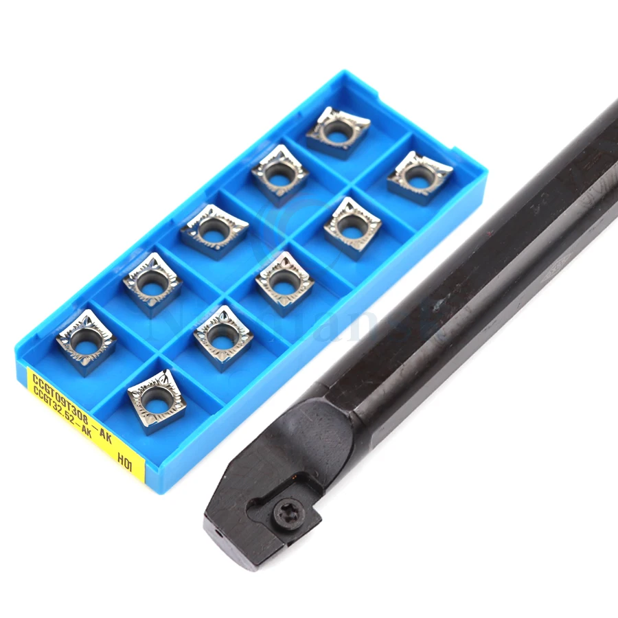 

93° inner hole turning tool CNC toolholder S16Q-SCZCR09 lathe tools Screw type boring turning tool bar+CCMT CCGT carbide inserts