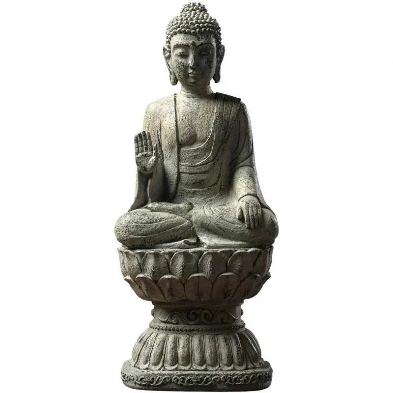 

[MGT] New Chinese Zen Buddha Statue Decoration Home Living Room Entrance Fortune Decoration Office Fortune feng shui decoration