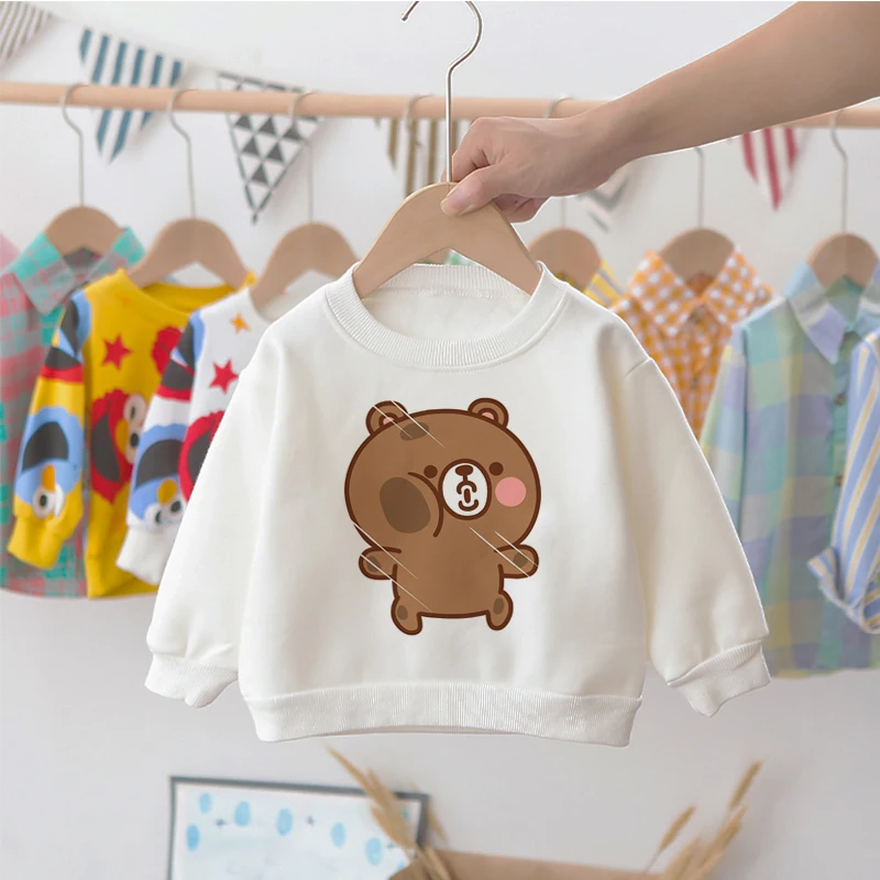 

Свитшот с длинным рукавом и круглым вырезом для мальчиков