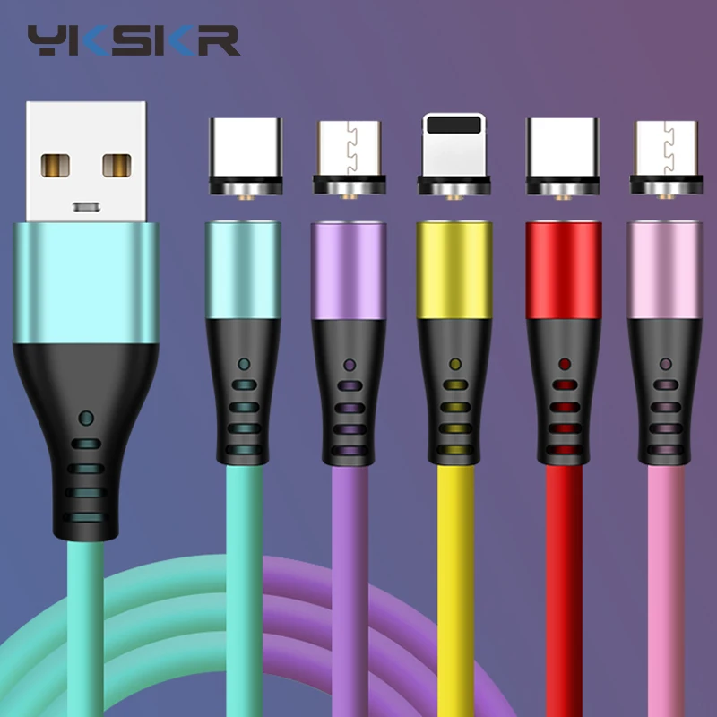

Magnetic USB Charging Cable Micro USB Type C Universal Mobile Phone Fast Charging Wire For iPhone12 Pro Max Xiaomi 11 Huawei P40