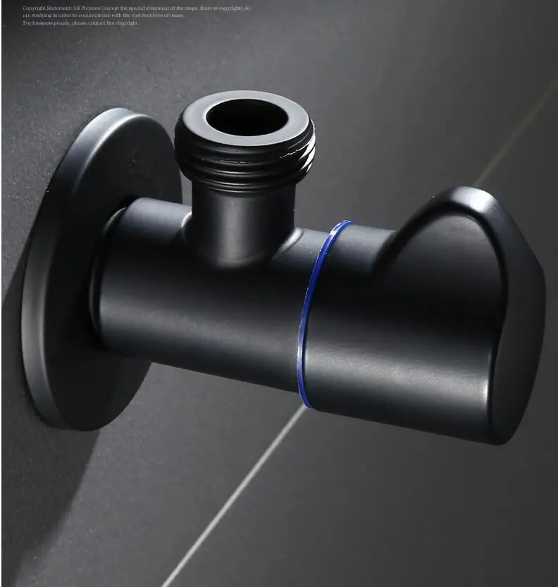 Выпечки черный готовой угловой клапан стиральная машина латунь 1/2 дюймов