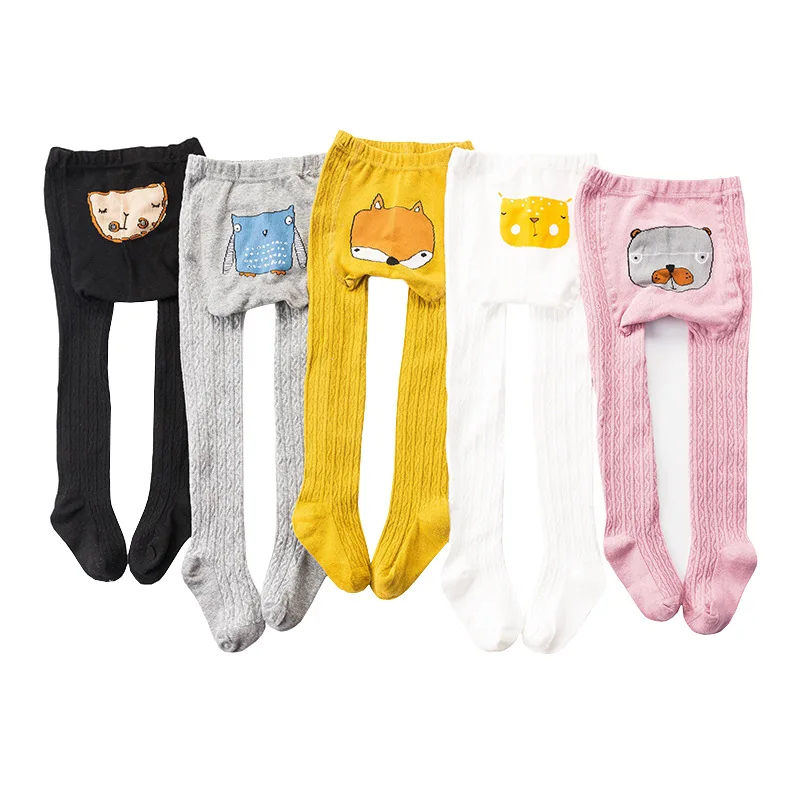 

2021 Fashion Animals Baby Kids Boys Tights Spring Autumn Warm Leggings Pants Newborn Girls Children Pantyhose Stockings Clothing