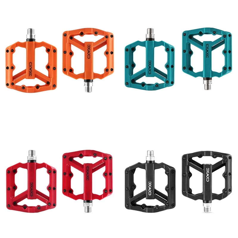 

CXWXC MTB Pedals Ultralight Nylon Fiber Bike Pedals 3 Sealed Bearing Pedal Platform