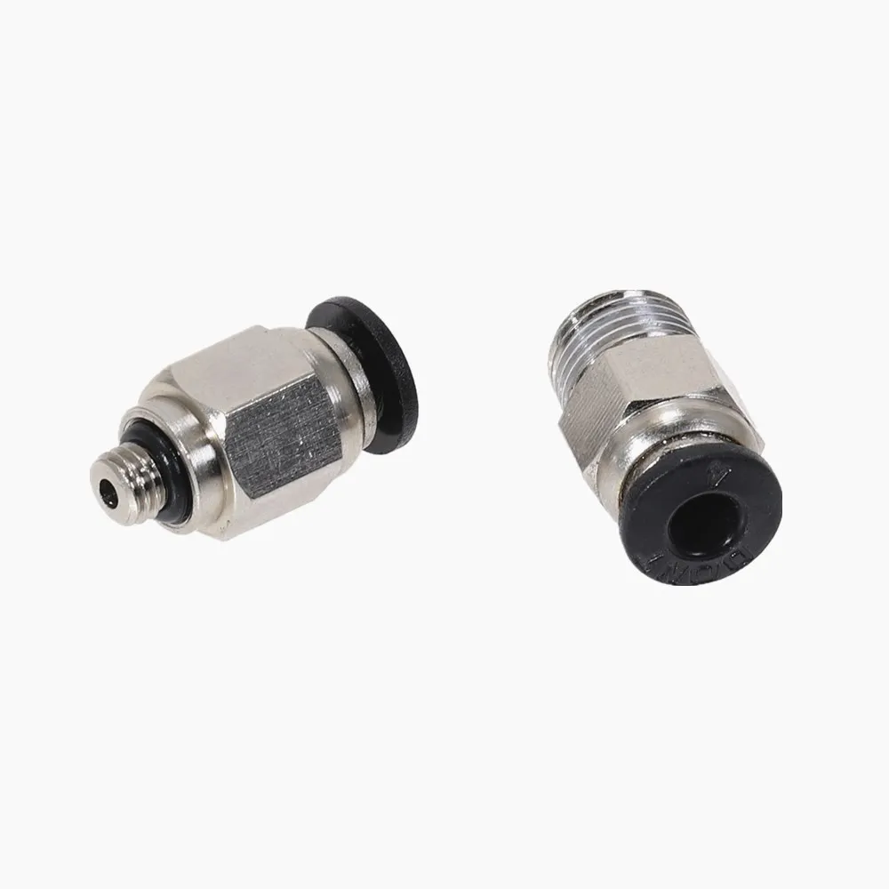 1 шт. 4 6 мм пневматические фитинги с наружной резьбой M5 к трубке прямым