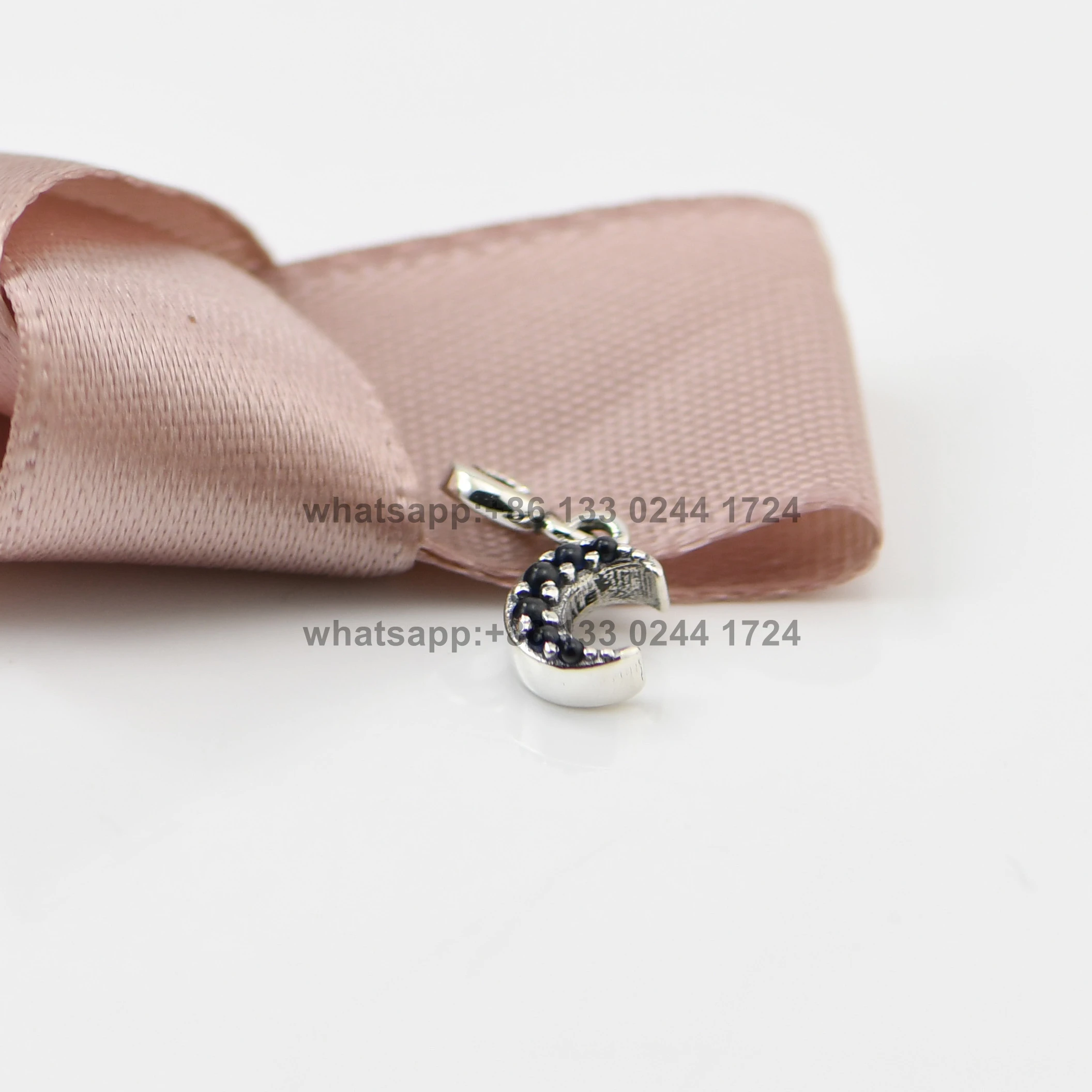 

Genuine 925 Sterling Silver Fine Jewelry Me Collection DIY Charms Fit Woman Me bracelet My Moon Dangle Charm PDM019