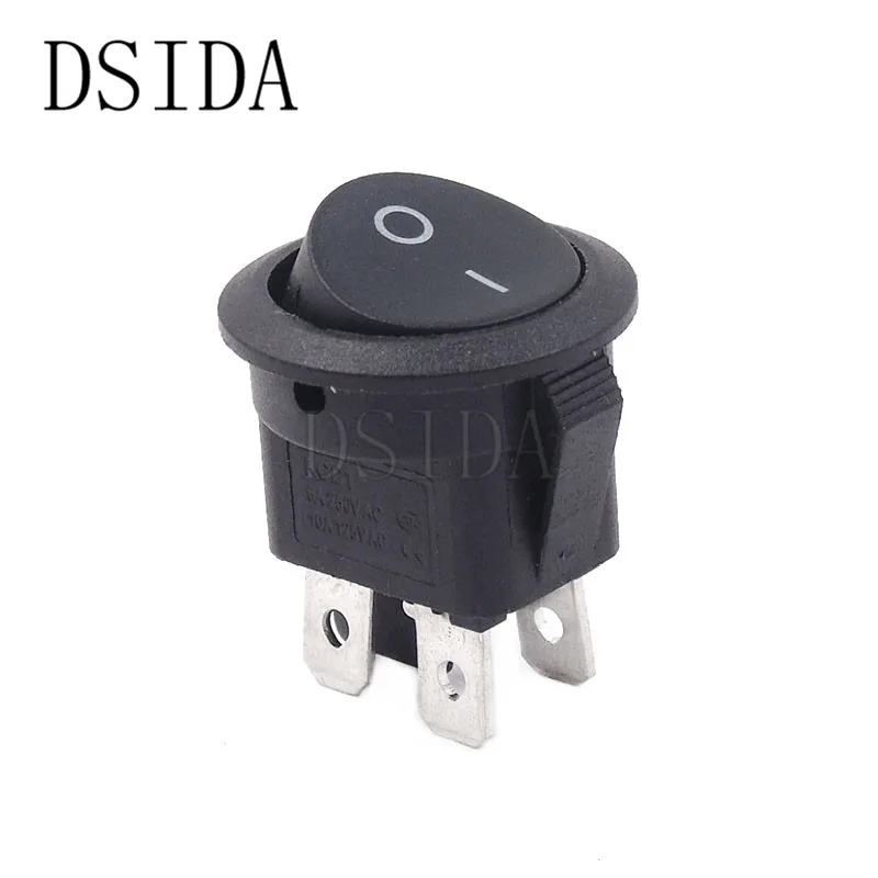 4Pin ON-OFF Black ON/OFF Round Rocker Switch LED illuminated Car Dashboard Dash Boat Van 12V 24V / 6A 250V / 10A 125V 2/3/4PIN Switch 20MM ON-OFF - Цвет: 4Pin ON-OFF Black