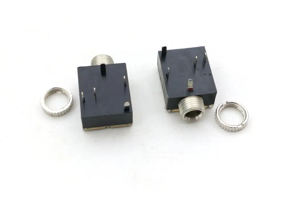 10 шт. Новинка 5 контактов 3 мм стерео аудио гнездо PCB Панельное крепление для