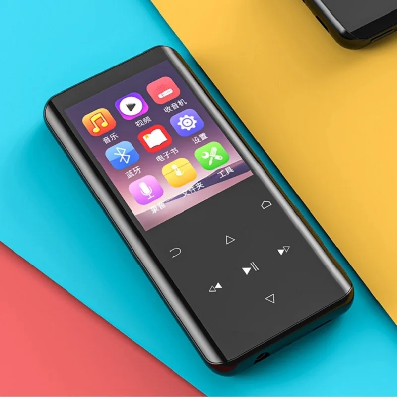 MP4 плеер RUIZU D25 Bluetooth 5 0 встроенный динамик изогнутый экран 2 4 дюйма с FM радио запись