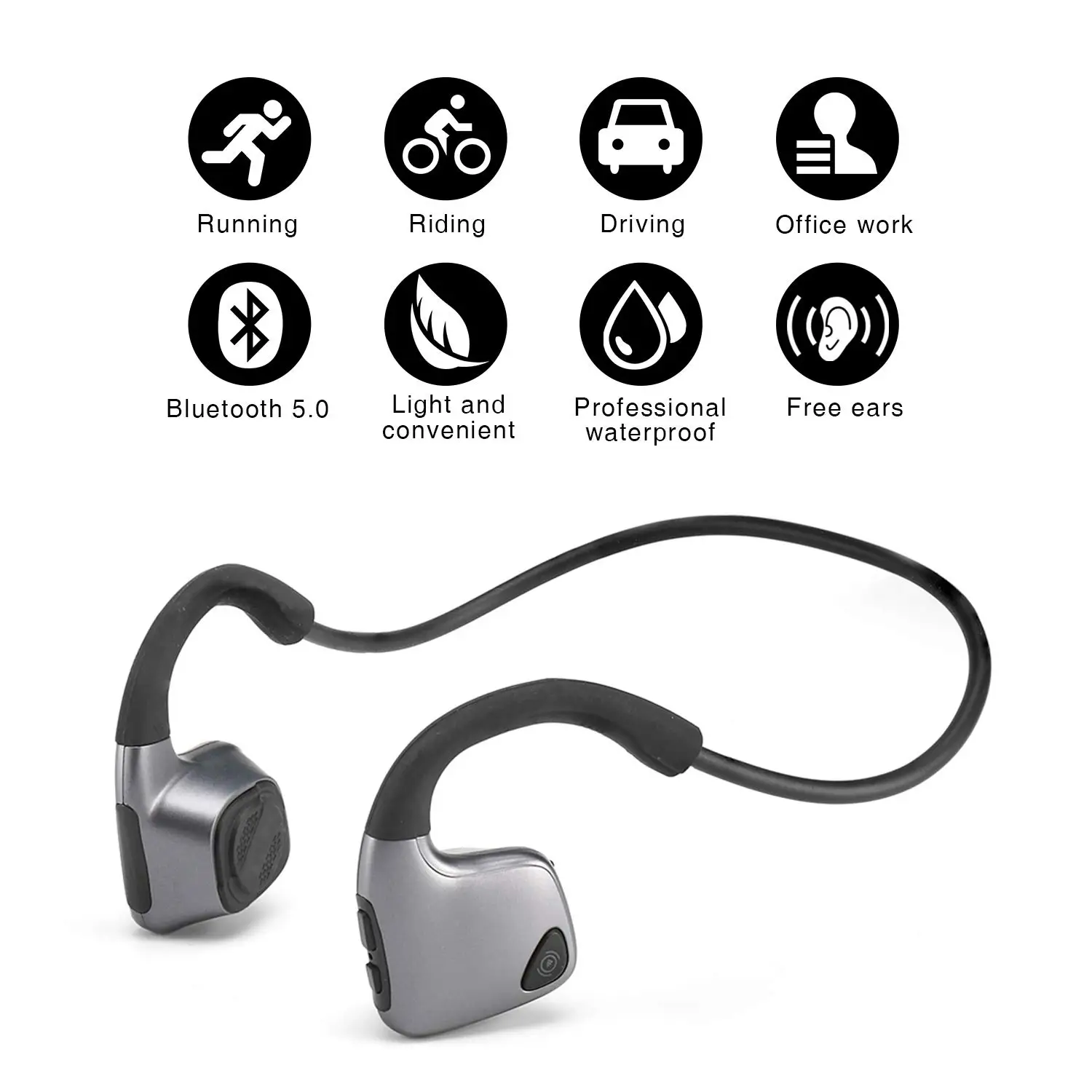 Bluetooth-наушники с костной проводимостью Hi-Fi стерео гарнитура для бега спорта