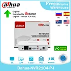 Сетевой видеорегистратор Dahua 4K, 4 канала, с питанием по Ethernet, умная система видеонаблюдения WizSense H265 + мини-система видеонаблюдения для IP-камеры Dahua
