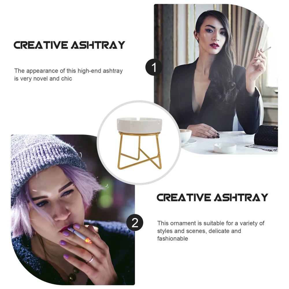 

1Set of Creative Ashtray Household Practical Geometric Ashtray Modern Adornment