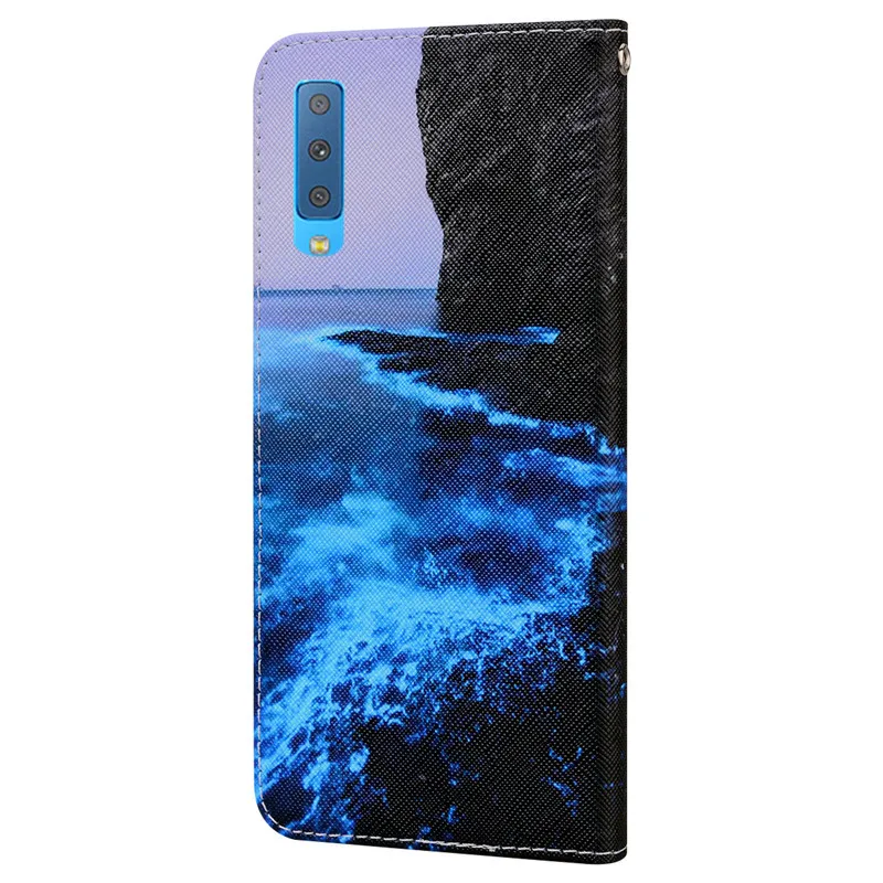 Чехол-книжка для Samsung Galaxy J4 J6 A8 A6 Plus A7 2018 A5 J5 J7 J3 2016 2017 S21 Ultra Grand Prime J2 Core кожаный |
