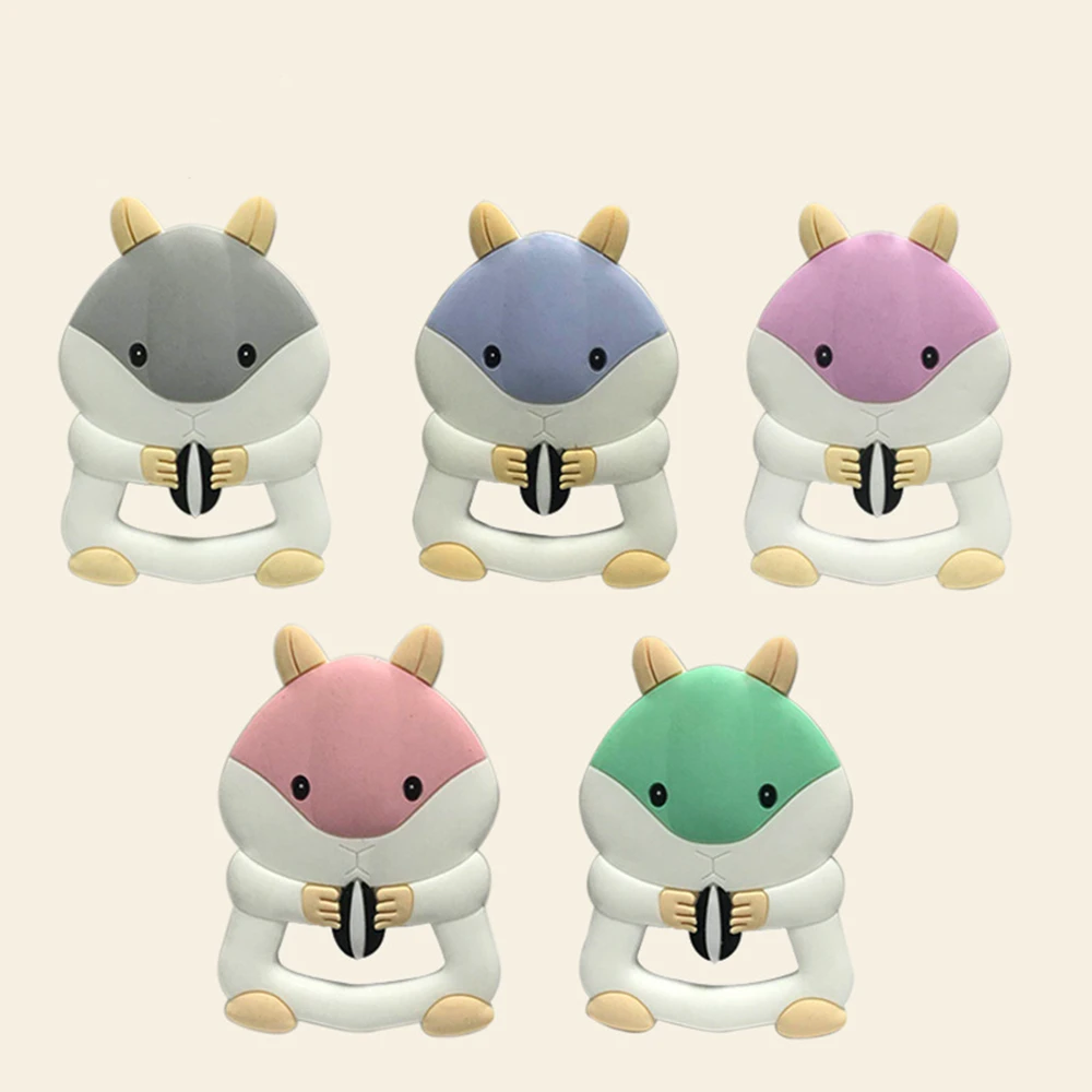 1 шт. животных силиконовый Прорезыватель игрушки ожерелье аксессуары для