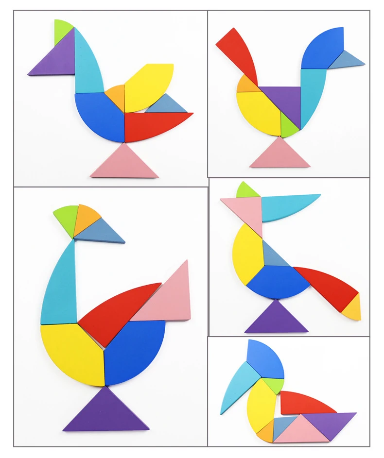 Монтессори обучающая Волшебная книга Магнитная 3D Головоломка Tangram игра креативная головоломка магнитная головоломка подарок для мальчиков и девочек PT-12
