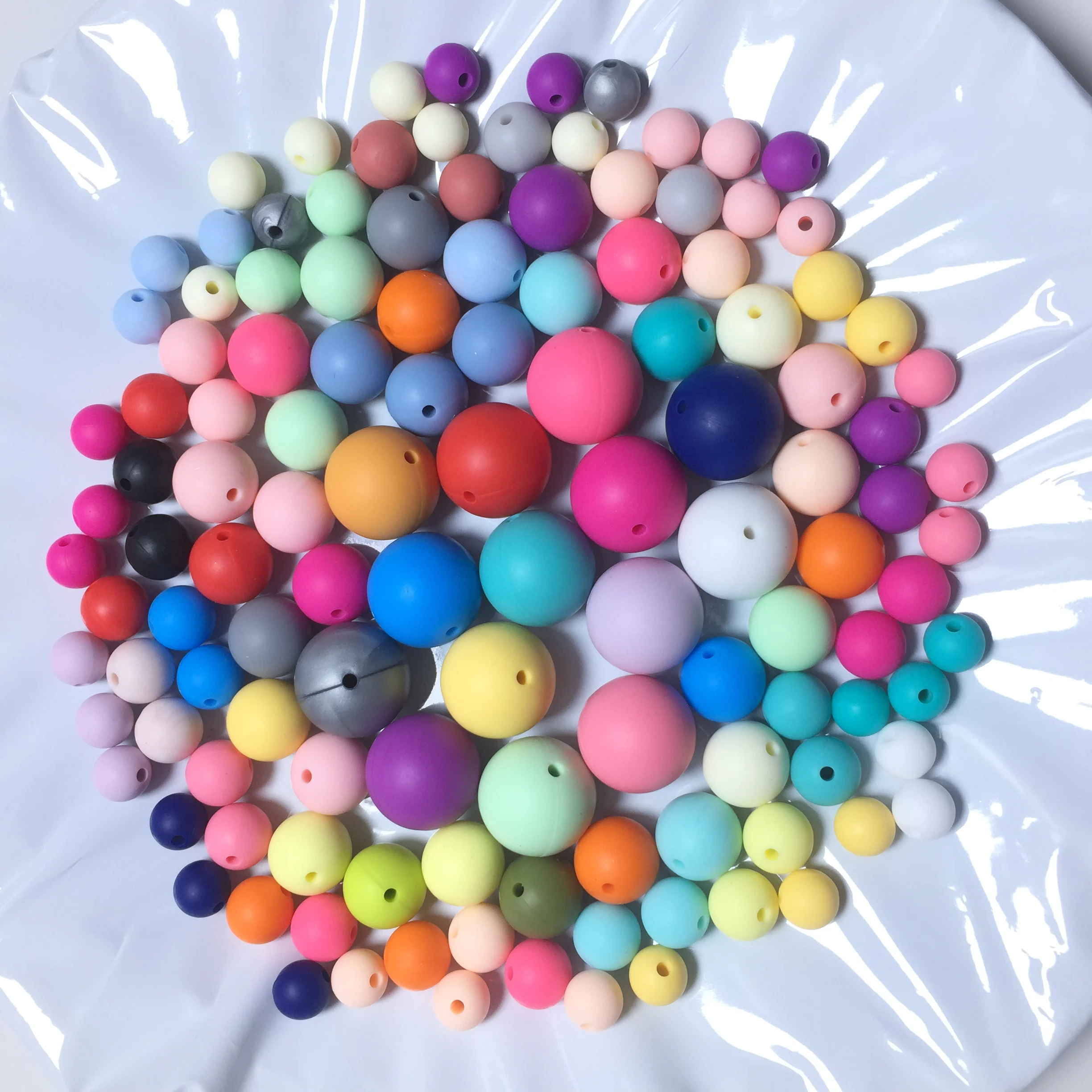 Силиконовые бусины 500 шт./лот оптовая продажа силиконовые 12 мм и 15 круглой формы