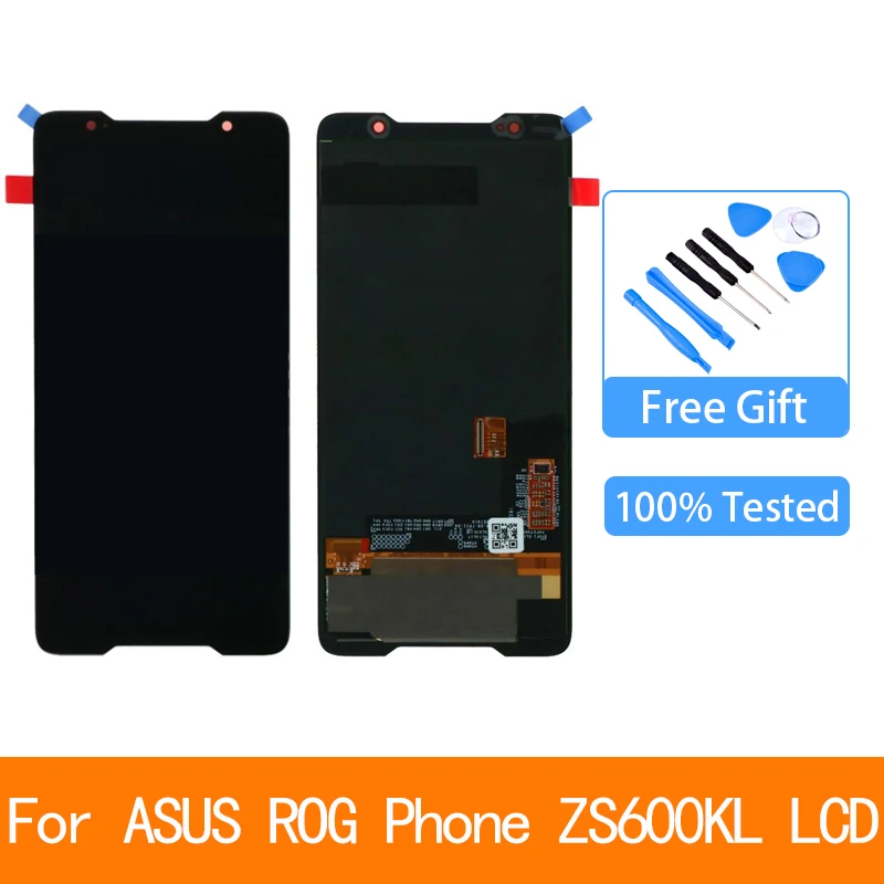 

6.0" Amoled screen for Asus ROG phone Zs600kl z01QD LCD Display Touch Screen Digitizer Assembly + Tools Replacement Spare Parts