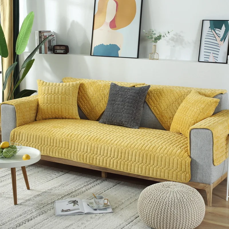 

Uniform Color Polyester Sofa Cover Universal Sofa Cover