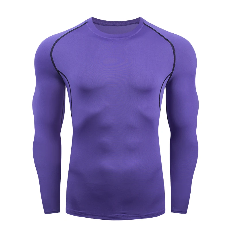 

Autumn Men's Running Long-Sleeved, Quick-Drying Sports Tops, GymnassticsTight-Fitting Running MMA Custom Shirt Tops Direct Sales