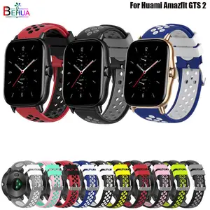 Ремешок BEHUA для Huami Amazfit GTS 2, силиконовый сменный Браслет для наручных часов Huawei Honor Watch ES, 20 мм